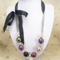 Bulk Costume Jewelry Fake Ribbon Pearl Necklaces